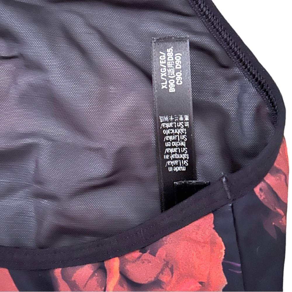 Victoria Secret Sport Rose Graphic Print Racerback Bra - Picture 4 of 5